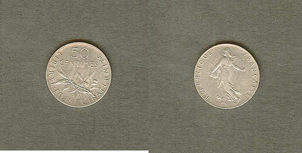 50 centimes Semeuse 1898 vUnc